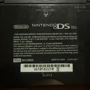 Nintendo Black DS Lite