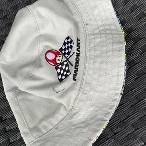 Nintendo Mario Kart Tan Bucket Hat Super Mario Hat Boys Hat Reversible Hat