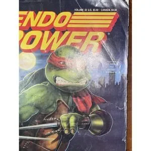 Nintendo Power Magazine Vol 33 [TMNT III] Turtles With Inserts