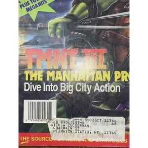 Nintendo Power Magazine Vol 33 [TMNT III] Turtles With Inserts