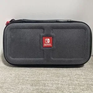 Nintendo Switch Case Game Traveler Travel Stand Carrying Gray +Fits OLED Lite