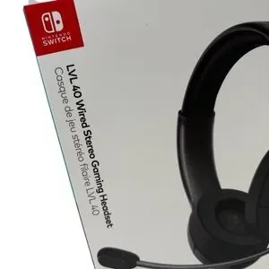 Nintendo Switch Gaming LVL40 Wired Stereo Gaming Headset Black Oled Lite