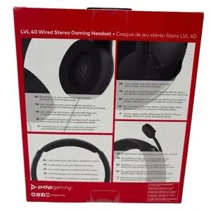 Nintendo Switch Gaming LVL40 Wired Stereo Gaming Headset Black Oled Lite
