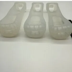 Nintendo Wii Remote Controller Silicone Skin Case Cover - Lot Of 3 Clear