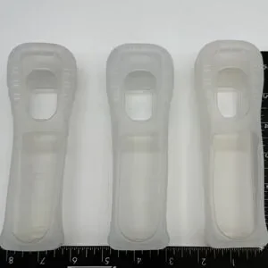 Nintendo Wii Remote Controller Silicone Skin Case Cover - Lot of 3 Clear