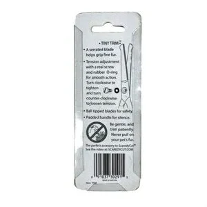 NIP Scaredy Cut Tiny Trim Ball-Tipped Dog Cat & Small Pet Grooming Scissor