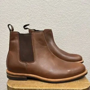 Nisolo Marco All Weather Brown Leather Chelsea Boots Size 12.5