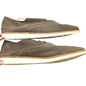 Nisolo Men's 12 Causa LDress Shoes Brown Chukka Loafer Laces