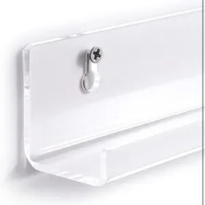Niubee Vinyl Record Clear Wall Shelf Set