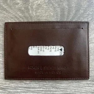 Nixon Stealth Slim Card Wallet Dark Brown