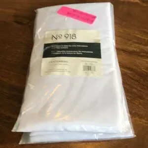 No. 918 Emily Sheer Voile Rod Pocket Curtain Panel 59" X 63" White 2 pack