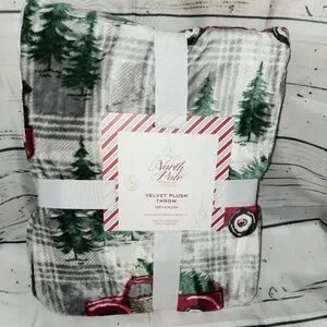 NORTH POLE TRADING CO. LITTLE RED TRUCK THROW