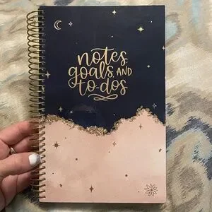 Notes Goals and To-Do's Spiral Bounds To Do Book - Celestial