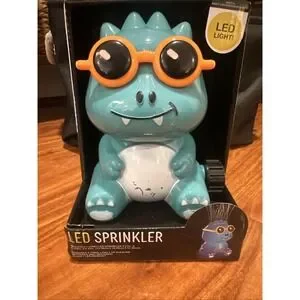 Novelty LED Light Sprinkler Dino Lawn Water Fun Sprinkler Dinosaur Sunglasses