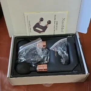 NuvoMed Dual Head Massager - Black And Gold