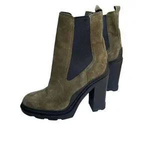 NWOB Marc Fisher Green & Black LTD Ramio High Heel Ankle Boots Size 7.5M NWOB Marc Fisher Green & Black LTD Ramio High Heel Ankle Boots Size 7.5M
