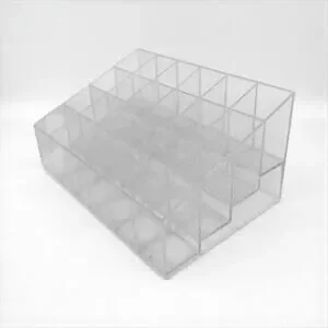 NWOT 2 Pack Clear 24 Slot Lipstick & Makeup Organizer