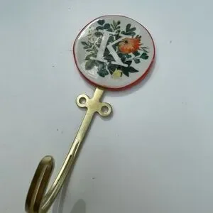 NWOT Anthropologie Leighton Monogram “K” Hook