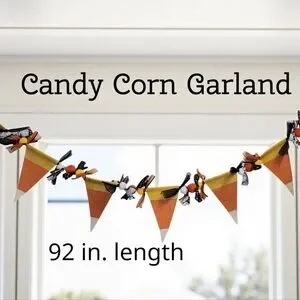 NWOT Candy Corn Garland 92" Length