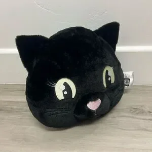 NWOT Dolls Kill Home Black Cat Plush pillow Rare