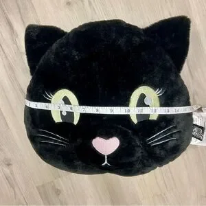 NWOT Dolls Kill Home Black Cat Plush pillow Rare