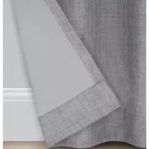 NWOT Eclipse Light Gray Blackout Rowland Curtain Panel (1) - 52x84