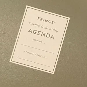 NWOT Fringe 2025/2026 Floral Weekly And Monthly Planner 8 X 10