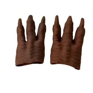 NWOT Halloween Brown Scary T Rex Dinosaur 9 Inch Hands