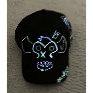 NWOT Jinx Hat Arcane Hat Official League of Legends Hat Glow In The Dark Cap