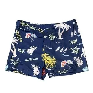 NWOT - Men’s Quick Drying Fabric Casual Board Shorts (Peacock Blue / Small)
