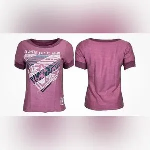 NWT AMERICAN FIGHTER Women's T-Shirt GLADBROOK Athletic Pink Size Medium