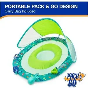 NWT Baby Pool Float With Canopy & UPF Protectioninfant And Toddler 9-24 Months