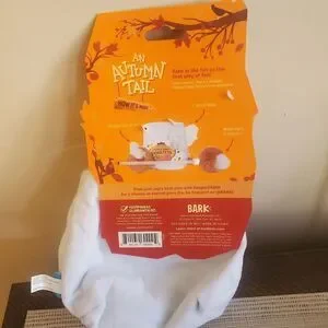 NWT Bark Box Yapple Cider Domutts An Autumn Tail Dog Toy Crinkle Bag Fall Donuts