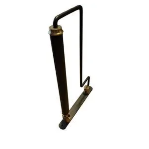 NWT bathroom accessories hinged folding towel holder. Metal w/ brass accents