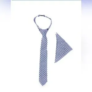 NWT Boy’s Blue Gingham Plaid Tie