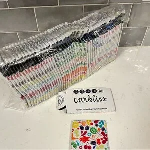 NWT CarbBliss Vibrant Cocktail Cousys. Sealed Pack Of 50. Great Party Favors