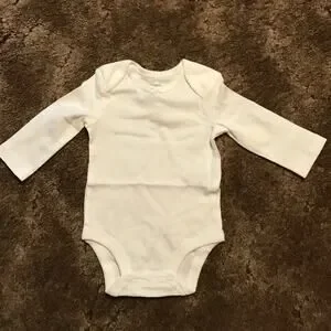 NWT Carter’s Set Of 3 White Girl's Long Sleeve Bodysuits (3 Months)