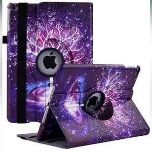 NWT Case for iPad 9.7 Inch 2018 2017 / iPad Air 2 6th Gen 5th Gen purple tree