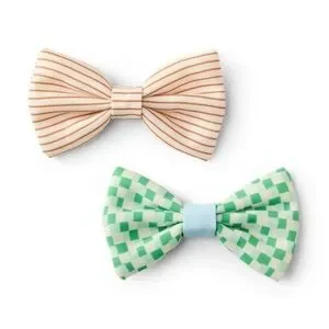 NWT Cat/Dog Bowtie Set - Stripes/ Checkerboard