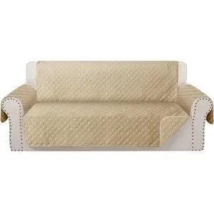 NWT Couch Cover Furniture Protector Washable Cover Oversized Sofa Tan 98.5 X 132