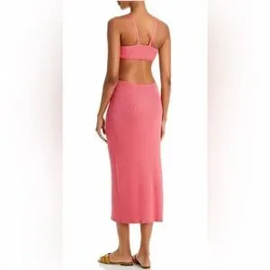 NWT Cult Gaia Revolve Serita Cut-Out MIDI Cocktail Bodycon Dress In Blossom Sz S