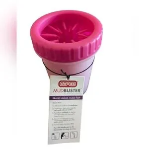 NWT Dexas Mudbuster Dog Paw Washer - Medium Pink