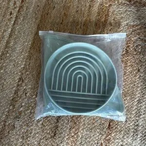 NWT Dog Slow Feeder Silicone Dog Bowl with Mat Sade Green