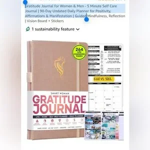 NWT* Freedom Mastery Smart Woman Gratitude Journal 90-Day
