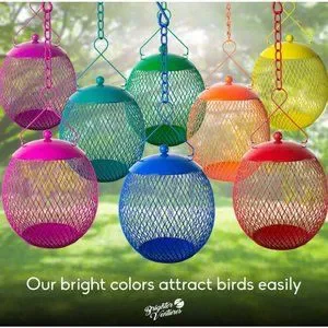 NWT- Globe Bird Feeder - Red