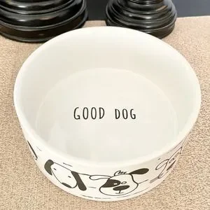 NWT GOOD DOG Ceramic Pet Bowl