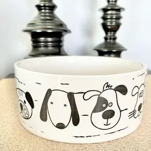 NWT GOOD DOG Ceramic Pet Bowl