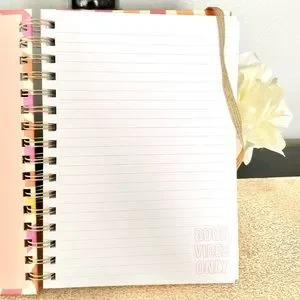 NWT GOOD VIBES ONLY Hardcover Notebook Journal/ 2 Pk Notepads Stationery Bundle