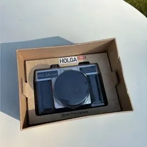NWT Holga UO Exclusive 135BC 35mm Black & Silver Camera