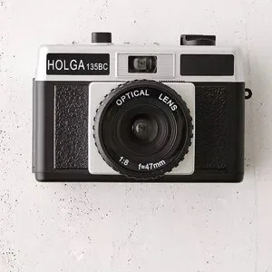 NWT Holga UO Exclusive 135BC 35mm Black & Silver Camera